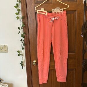 Nautica Sweat Pant Joggers Salmon Color Pink Size Medium
